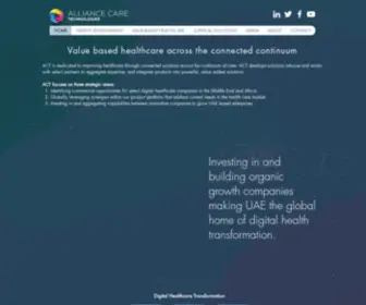 Alliancecaretech.com(Alliance Care Technologies) Screenshot