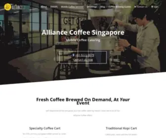 Alliancecoffee.net(Alliance Coffee Singapore) Screenshot