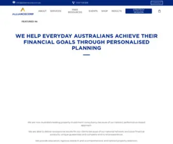 Alliancecorp.com.au(AllianceCorp Property Experts) Screenshot