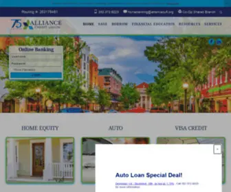 Alliancecufl.org(Alliance CU of Florida) Screenshot