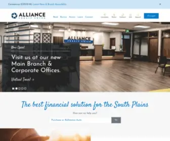 Alliancecutx.com(ALLIANCE Credit Union) Screenshot