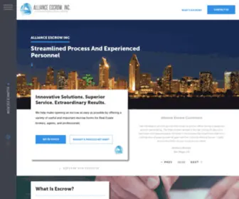 Allianceescrowinc.com(ALLIANCE ESCROW INC) Screenshot