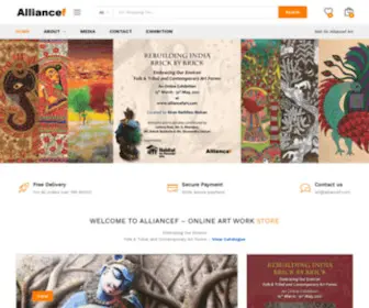 Alliancefart.com(E-Commerce Store for Art) Screenshot