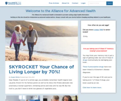 Allianceforadvancedhealth.com(Alliance for Advanced Health) Screenshot