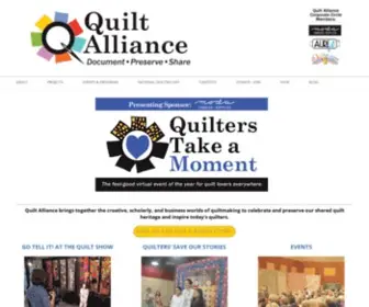 Allianceforamericanquilts.org(Quilt Alliance) Screenshot