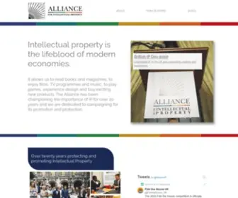 Allianceforip.co.uk(Alliance for Intellectual Property) Screenshot