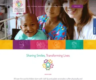 Allianceforsmiles.org(Alliance for Smiles) Screenshot