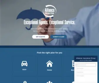 Alliancegroupins.com(Alliance Insurance Group) Screenshot
