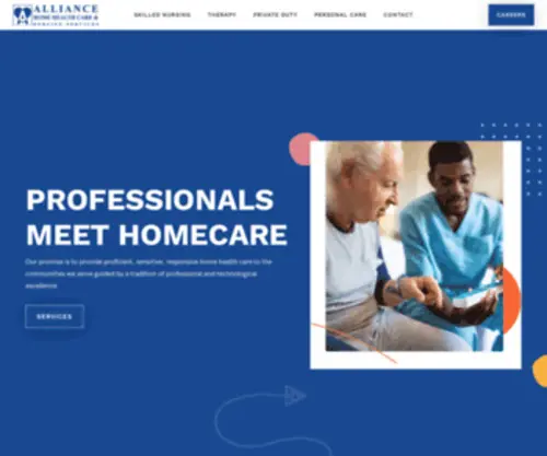 Alliancehcns.net(Alliance Home Health Care & Nursing Services) Screenshot