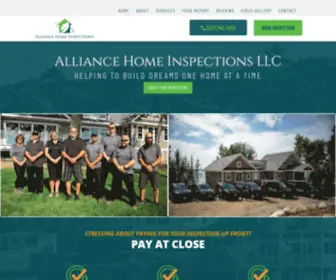 Alliancehomeinspectors.com(Alliance Home Inspections LLC) Screenshot