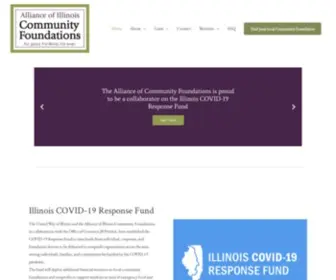 Allianceilcf.org(Alliance of Illinois Community Foundations) Screenshot