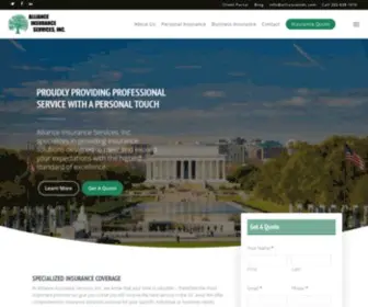 Allianceindc.com(Alliance Insurance Services) Screenshot