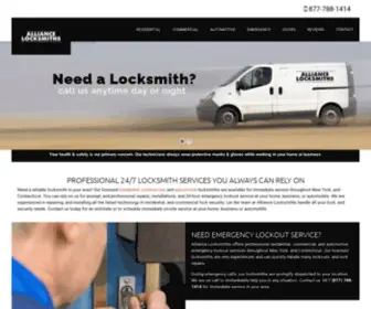 Alliancelocksmiths.com(Locksmith Services NY) Screenshot