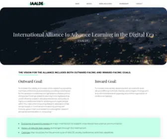 Alliancelss.com(International Alliance to Advance Learning in the Digital Era) Screenshot