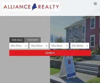 Alliancemaine.com(Alliance Realty) Screenshot