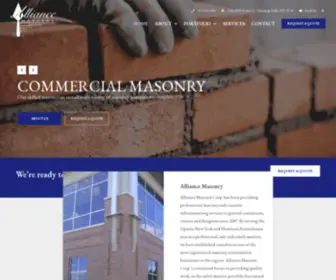 Alliancemasonrycorp.com(Alliance Masonry Corp) Screenshot