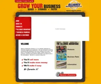 Alliancemro.com(Alliance Distribution Partners) Screenshot
