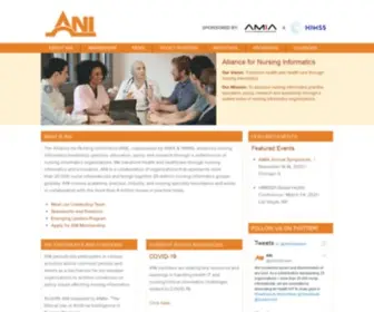 Allianceni.org(Alliance for Nursing Informatics) Screenshot