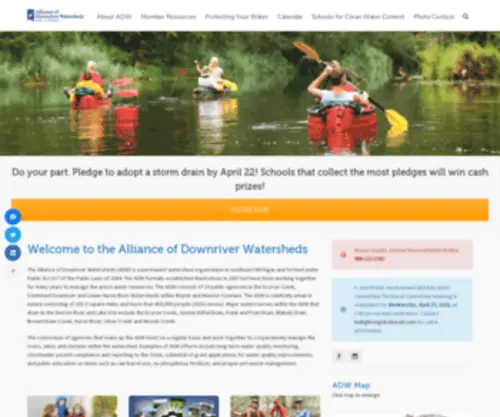 Allianceofdownriverwatersheds.com(Allianceofdownriverwatersheds) Screenshot