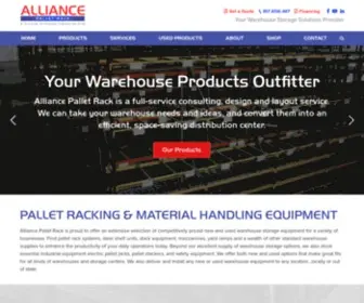 Alliancepalletrack.com(Pallet Racking) Screenshot