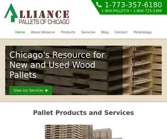 Alliancepalletschicago.com(Alliance Pallets of Chicago) Screenshot