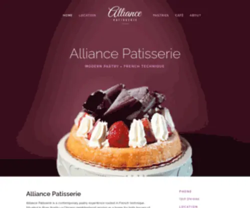 Alliancepatisserie.com(Alliancepatisserie) Screenshot