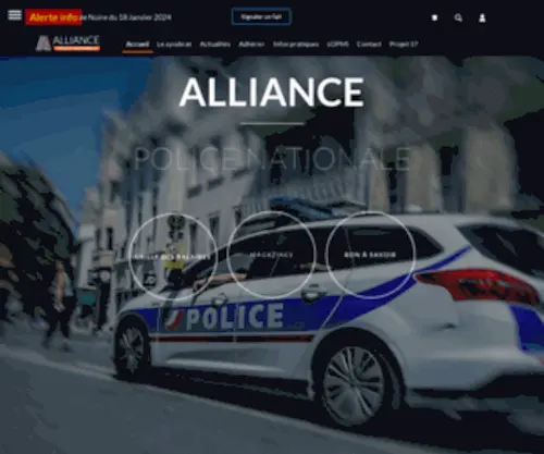 Alliancepn.fr(Alliance Police Nationale) Screenshot