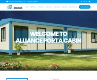 Allianceportacabin.com(Alliance Porta Cabin) Screenshot