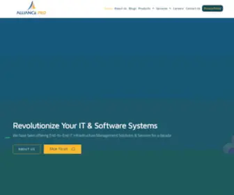 Alliancepro.in(Alliance Pro IT Pvt Ltd) Screenshot