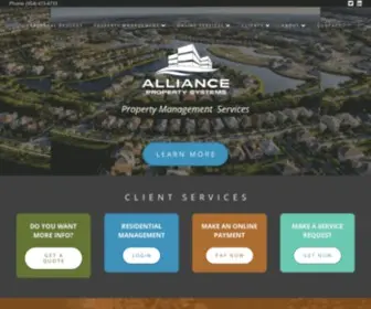 Alliancepropertysystems.com(Alliance Property Systems) Screenshot