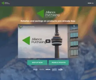 Alliancepurchasing.com(Alliance Purchasing) Screenshot
