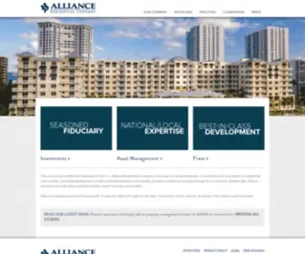 Allianceresidential.com(Alliance Residential Company) Screenshot