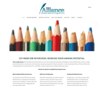 Allianceresumeandwritingservice.com(Alliance Résumé and Writing Service) Screenshot