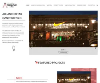 Allianceretail.com(General and Retail Contractors) Screenshot