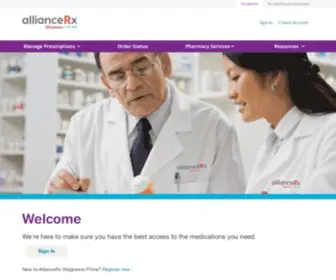 Alliancerxwp.com(Alliancerx walgreens prime) Screenshot
