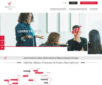 Alliancesfrancaisesdefrance.org(Alliancesfrancaisesdefrance) Screenshot
