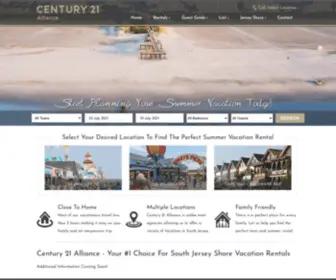 Allianceshorerentals.com(Century 21 Alliance) Screenshot