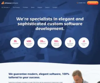 Alliancesoftware.com(Alliance Software) Screenshot