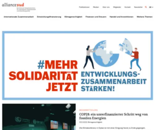 Alliancesud.ch(Alliance Sud) Screenshot