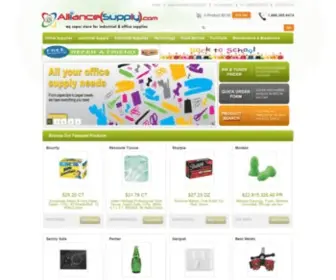 Alliancesupply.com(Janitorial and Office Supplies) Screenshot