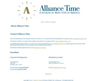 Alliancetime.com(Alliance Time) Screenshot