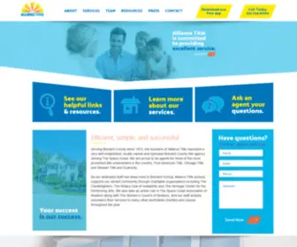 Alliancetitlefl.com(Brevard County Title Agency) Screenshot