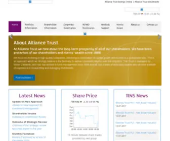 Alliancetrusts.com(Alliance Trust PLC) Screenshot