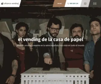 Alliancevending.es(Alliance Vending) Screenshot