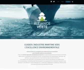 Allianceverte.org(Advancing Environmental Excellence Green Marine) Screenshot