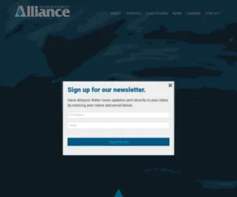 Alliancewater.com(Alliance Water Resources) Screenshot