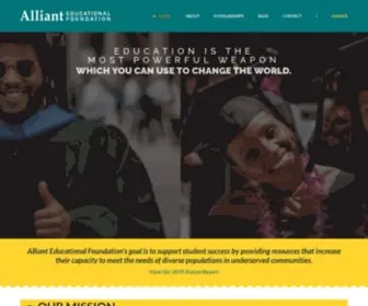Allianted.org(Alliant Educational Foundation is a 501(c)(3)) Screenshot
