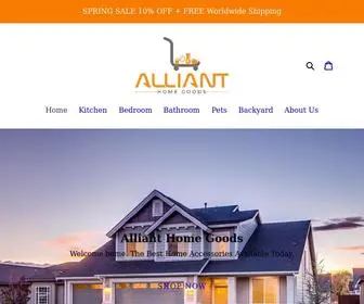 Allianthomegoods.com(Alliant Home Goods) Screenshot