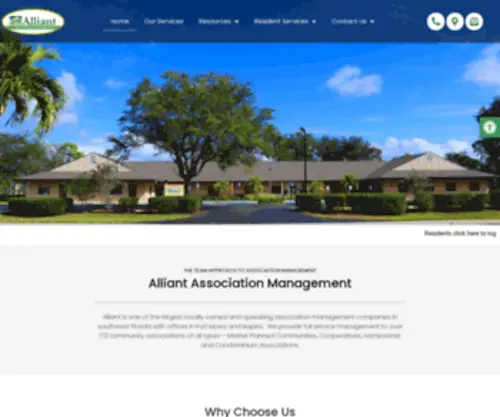 Alliantproperty.com(Alliant association management) Screenshot