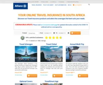 Allianz-Assistance.co.za(Allianz Travel) Screenshot